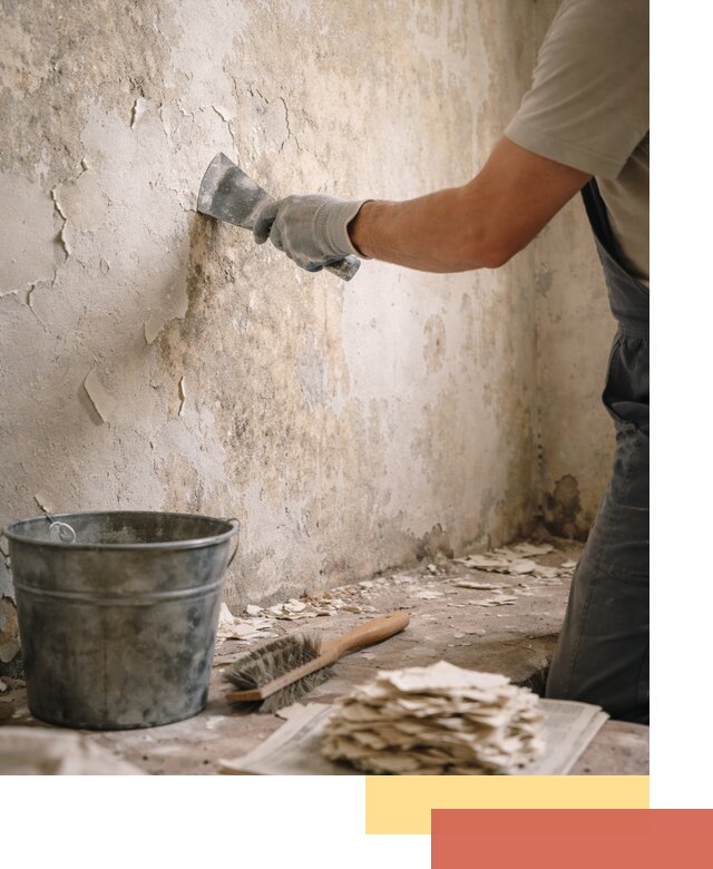 Удаление старой краски со стен в Ухте качественно и быстро