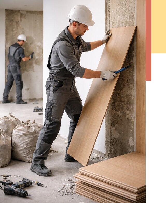 Демонтаж стеновых панелей в Ухте от 3544 руб. за м² быстро и недорого | ОТДЕЛОЧНИК-Хта