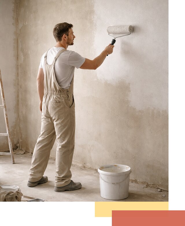 Грунтовка стен под отделку в Ухте профессиональным раствором