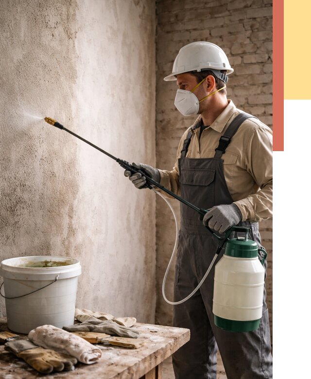 Антисептическая обработка стен в Ухте от 1215 руб. — быстро и недорого | ОТДЕЛОЧНИК-Хта