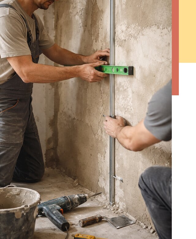 Установка штукатурных маяков в Ухте от 7088 руб. — быстро и недорого | ОТДЕЛОЧНИК-Хта