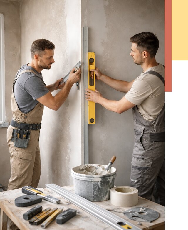 Выведение углов стен в Ухте от 1873 руб. быстро и недорого | ОТДЕЛОЧНИК-Хта