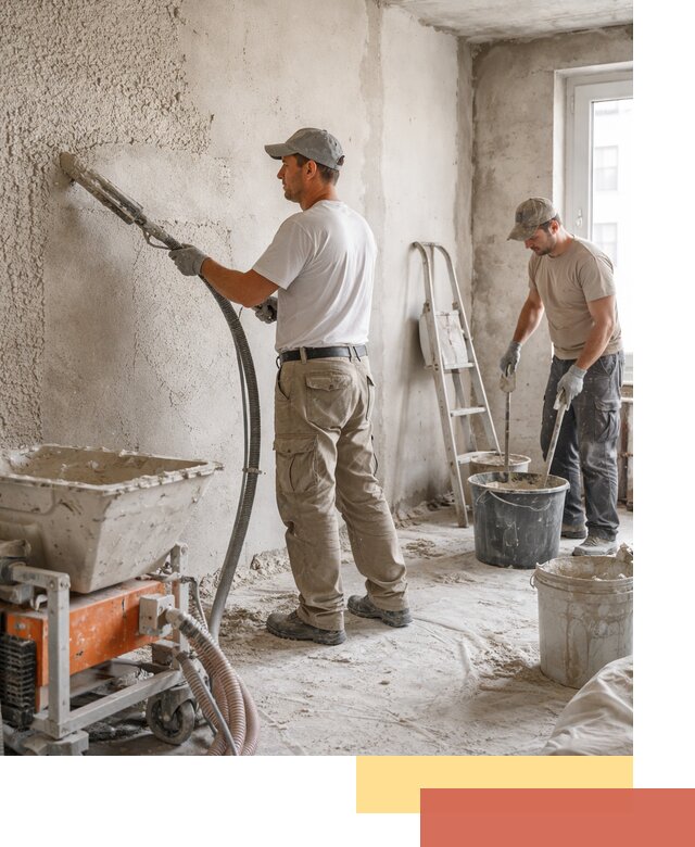 Машинная штукатурка стен в Ухте — быстро и качественно