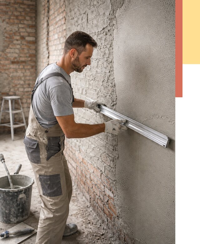 Штукатурка кирпичных стен в Ухте от 4556 руб/м2 — быстро и недорого | ОТДЕЛОЧНИК-Хта