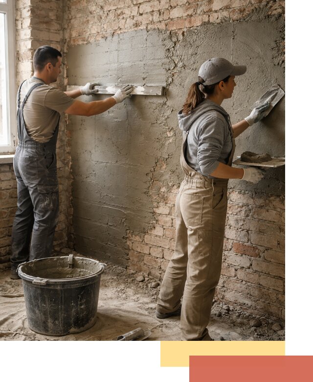 Штукатурка кирпичных стен в Ухте — качественно и надежно