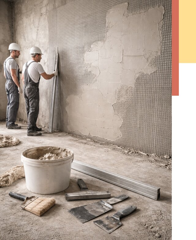 Штукатурка стен по сетке в Ухте от 5569 руб./м2 — быстро и недорого | ОТДЕЛОЧНИК-Хта