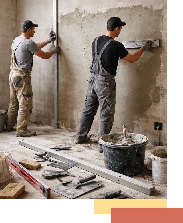 Профессиональная штукатурка стен под плитку в Ухте