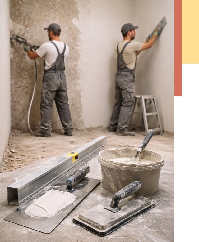 Штукатурка стен под обои в Ухте от 4556 руб./м2 — выравнивание под обои | ОТДЕЛОЧНИК-Хта