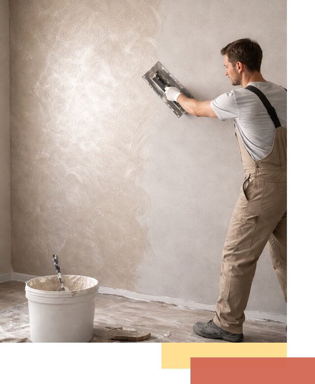 Декоративная штукатурка «Мокрый шелк» под ключ в Ухте