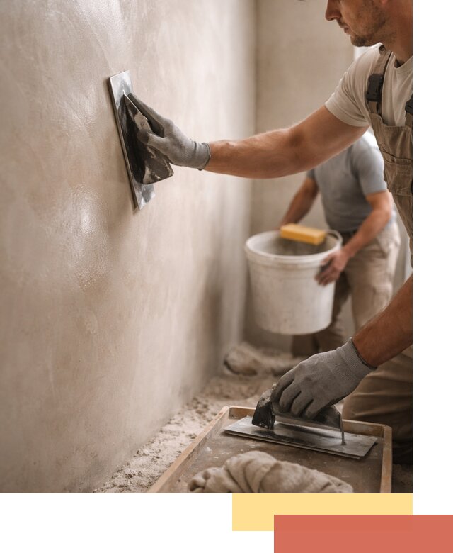 Нанесение марокканской штукатурки таделакт в Ухте