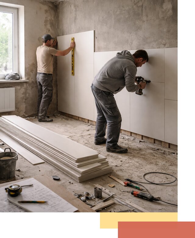 Монтаж ПВХ панелей на стены в Ухте качественно и быстро