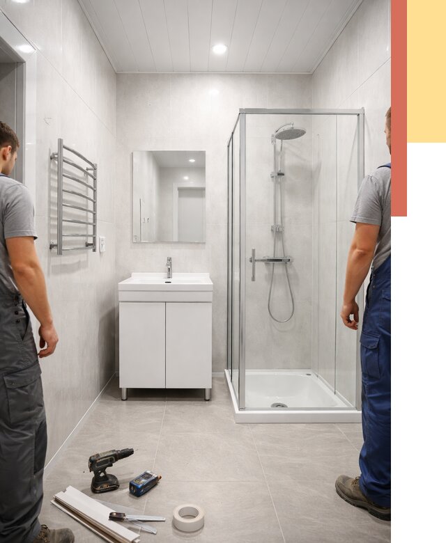 Отделка ванной комнаты панелями ПВХ в Ухте от 4556 руб. за м2 | ОТДЕЛОЧНИК-Хта