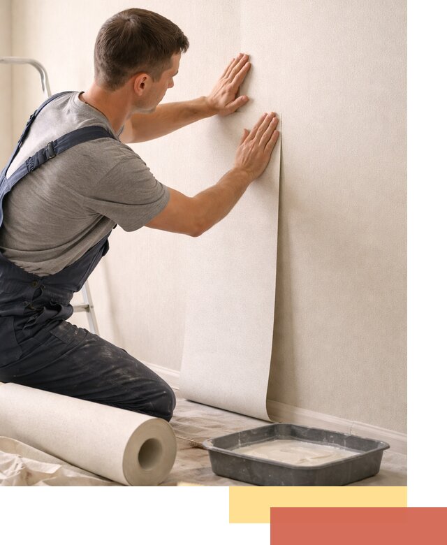 Поклейка флизелиновых обоев в Ухте качественно и быстро