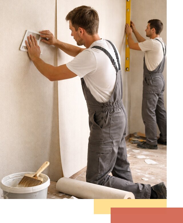 Поклейка бумажных обоев в Ухте качественно и недорого