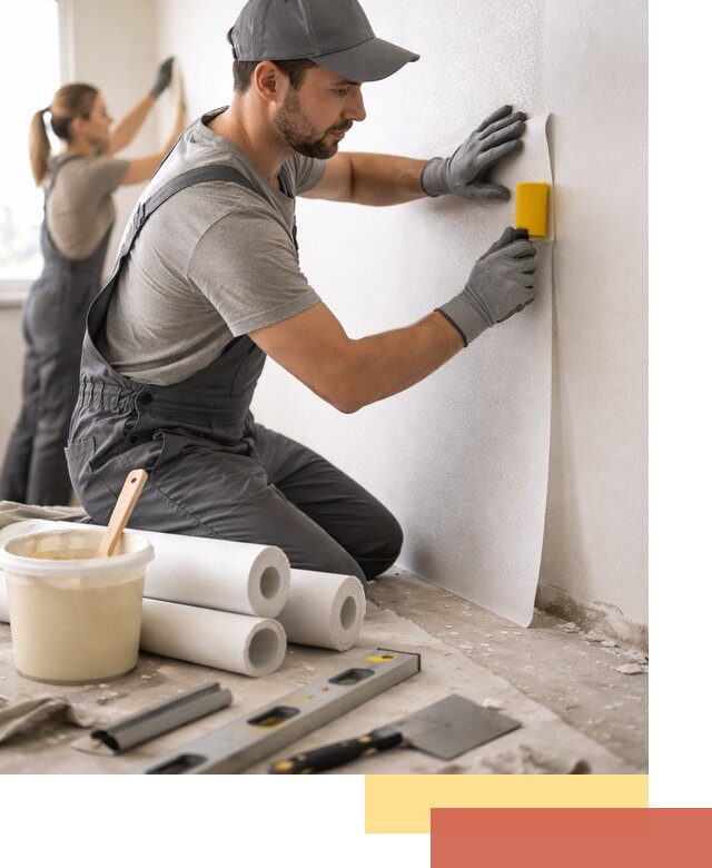 Поклейка стеклообоев профессионально в Ухте