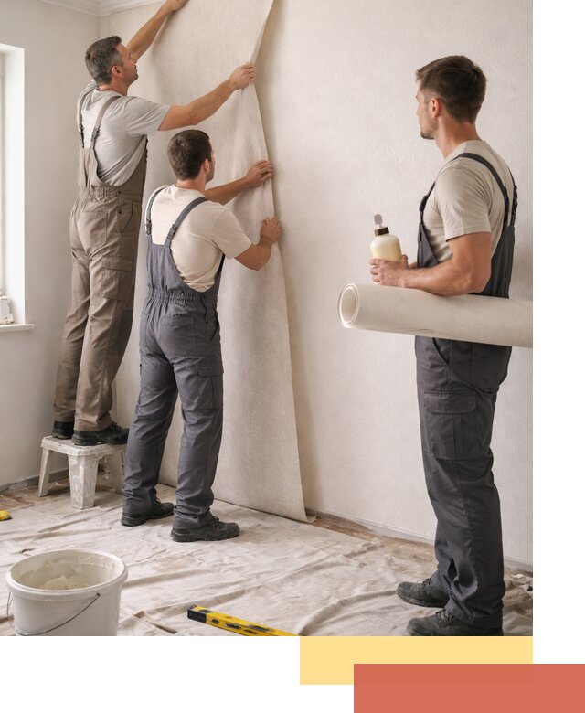 Оклейка стен обоями в Ухте — качественно и профессионально