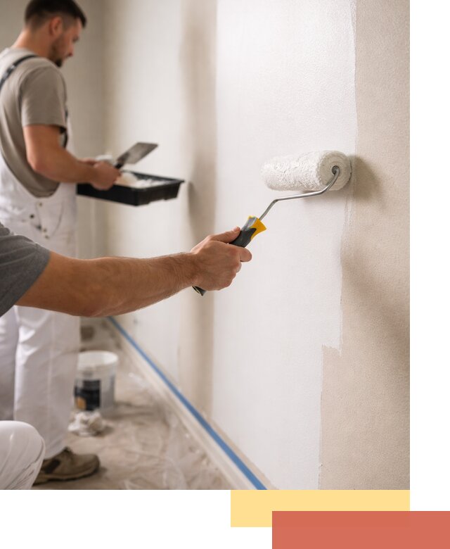 Покраска стен акриловой краской профессионально в Ухте