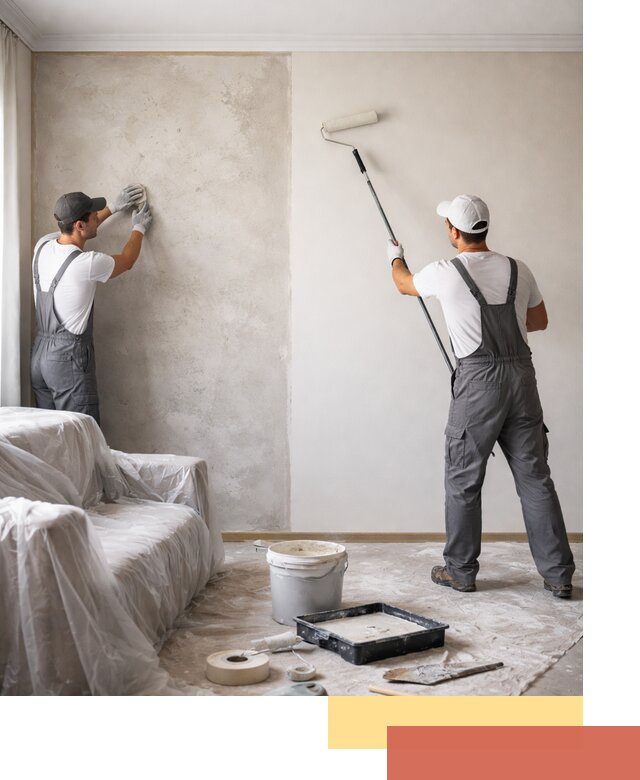 Покраска стен антивандальной краской в Ухте