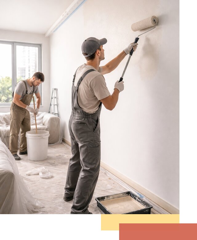 Покраска стен в офисе в Ухте — быстрый и качественный ремонт