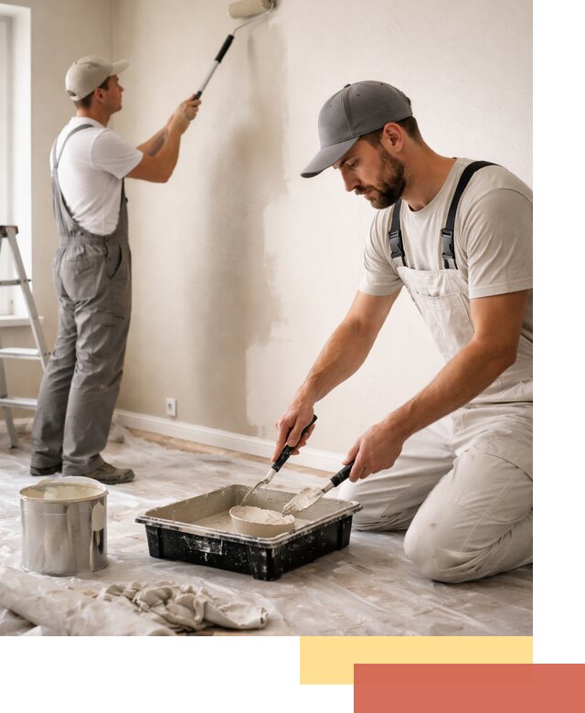 Покраска стен в квартире в Ухте — профессионально и аккуратно