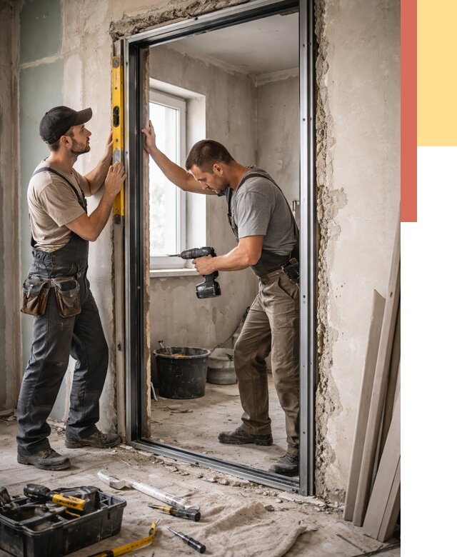 Закладка дверного проема в Ухте от 3544 руб. — быстро и недорого | ОТДЕЛОЧНИК-Хта