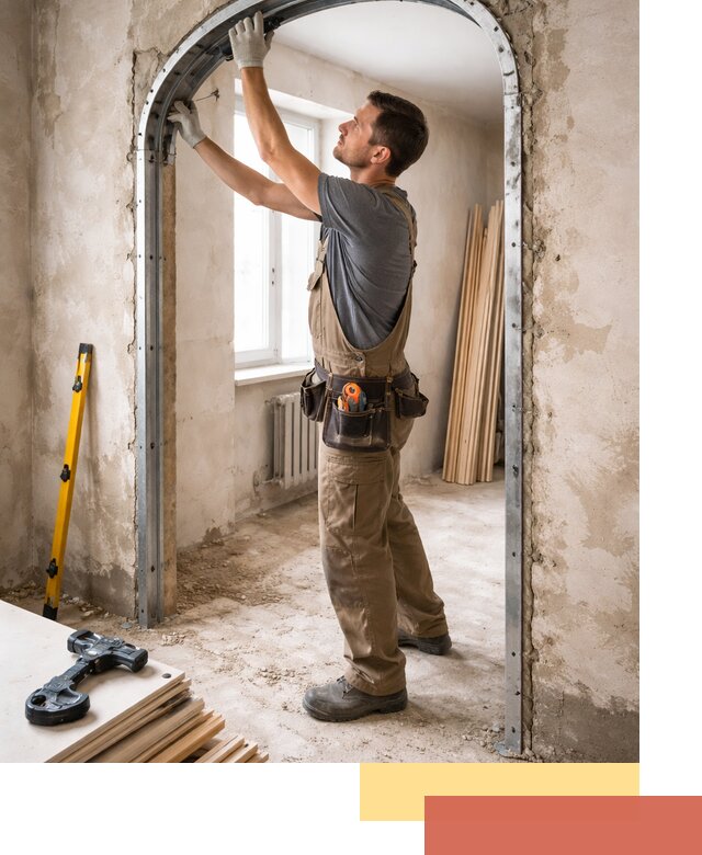 Устройство арочного проема в Ухте под ключ