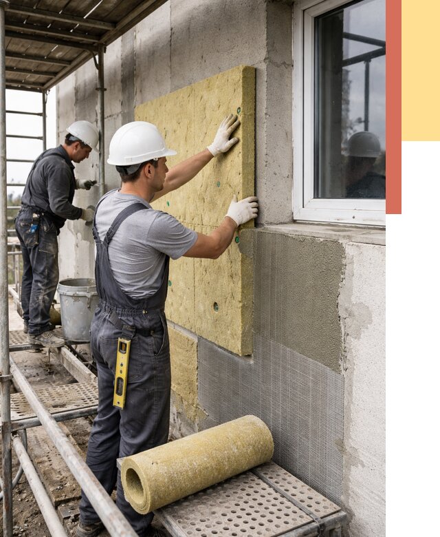 Утепление стен в Ухте от 4354 руб. под ключ — быстро и недорого | ОТДЕЛОЧНИК-Хта