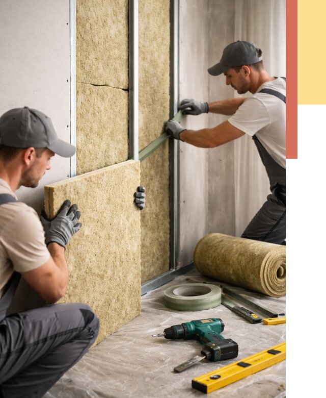 Шумоизоляция стен в Ухте под ключ от 1873 руб. | ОТДЕЛОЧНИК-Хта