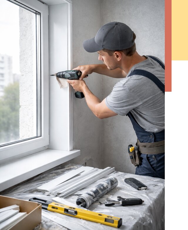 Установка пластиковых откосов в Ухте от 2278 руб. | ОТДЕЛОЧНИК-Хта монтаж, быстро и недорого