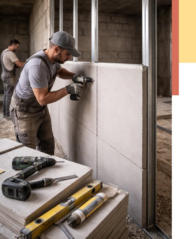 Кладка влагостойких перегородок ПГП в Ухте от 1215 руб. под ключ | ОТДЕЛОЧНИК-Хта