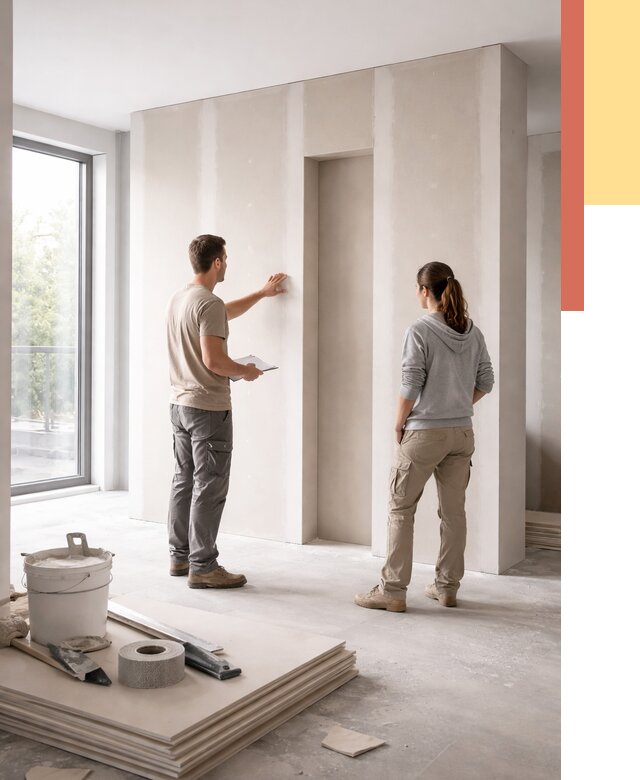 Зонирующая перегородка из гипсокартона в Ухте от 2835 руб. под ключ | ОТДЕЛОЧНИК-Хта