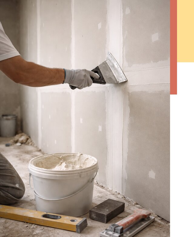 Шпаклевка перегородок из гипсокартона в Ухте от 2531 руб. — услуги ОТДЕЛОЧНИК-Хта