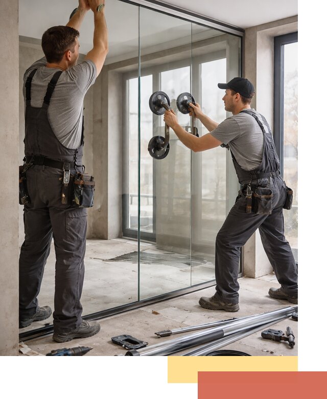 Цельностеклянные перегородки под ключ в Ухте