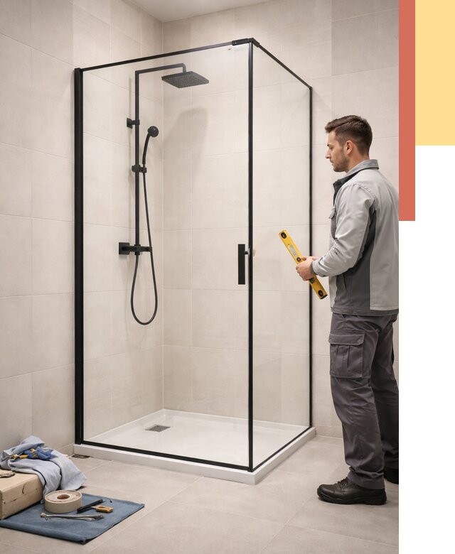 Стеклянные перегородки для душа в Ухте от 12656 руб. | Монтаж под ключ — ОТДЕЛОЧНИК-Хта