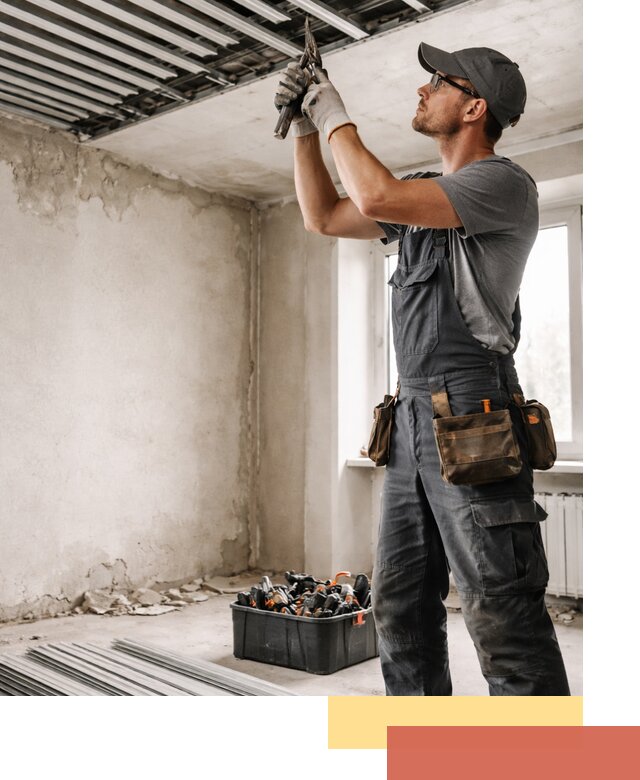 Демонтаж реечного потолка в Ухте быстро и аккуратно