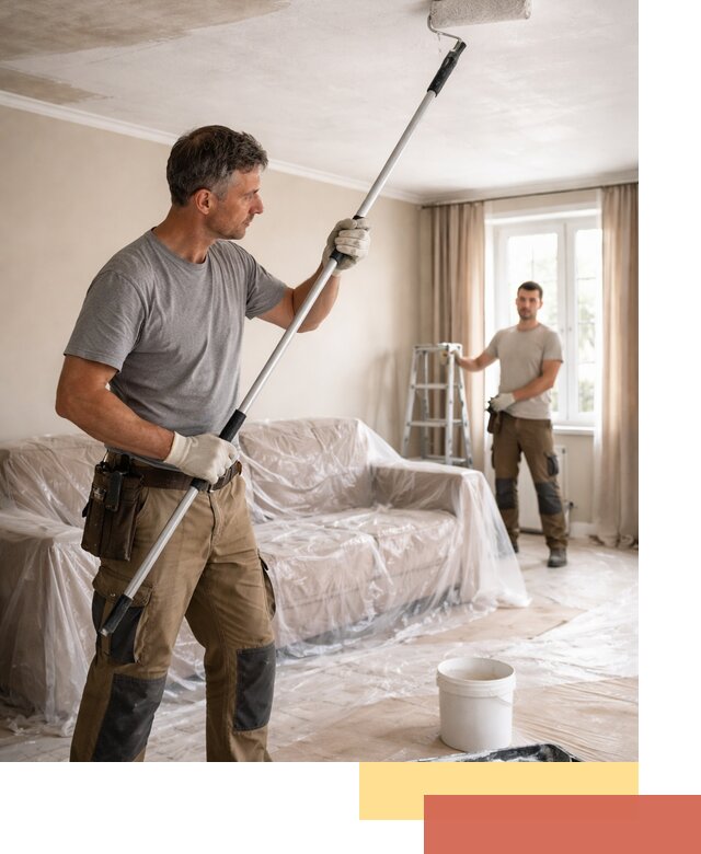 Грунтовка потолка в Ухте — подготовка под покраску и отделку