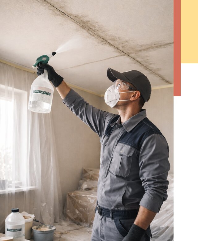 Антисептическая обработка потолка в Ухте от 2531 руб. | ОТДЕЛОЧНИК-Хта