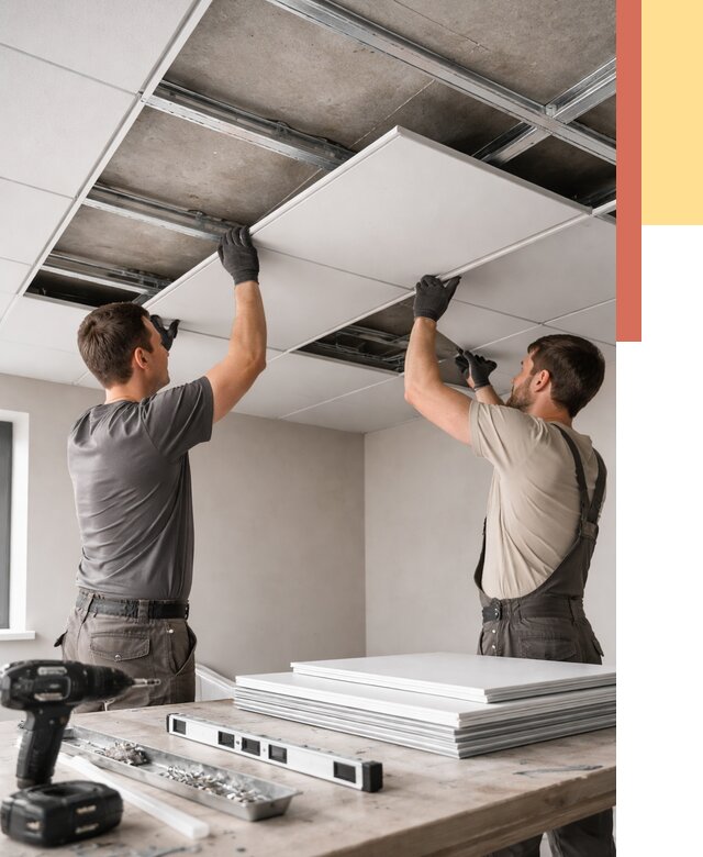 Монтаж кассетного потолка в Ухте от 4556 руб/м2 — установка и сборка | ОТДЕЛОЧНИК-Хта