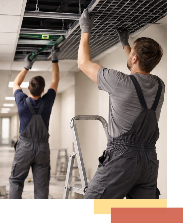 Монтаж потолка Грильято в Ухте: установка под ключ качественно