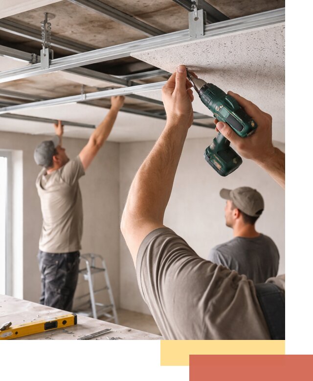 Монтаж акустического потолка в Ухте под ключ