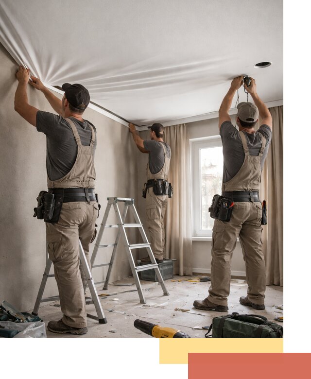 Монтаж матового натяжного потолка в Ухте качественно и быстро