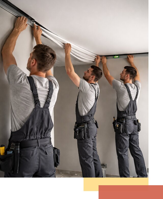 Теневые натяжные потолки в Ухте: монтаж и отделка быстро и качественно