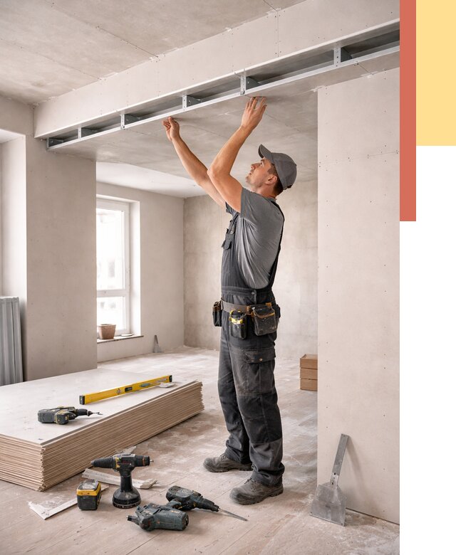 Потолок из гипсокартона с нишей в Ухте от 1266 руб. под ключ | ОТДЕЛОЧНИК-Хта