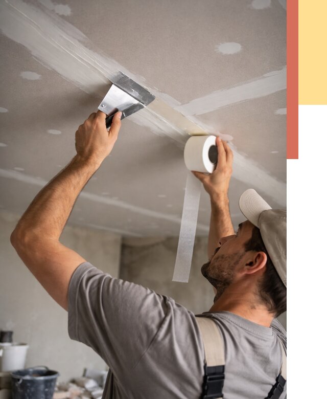Обработка швов потолка ГКЛ в Ухте от 7594 руб. под ключ | ОТДЕЛОЧНИК-Хта