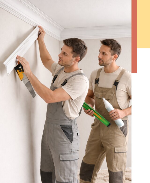 Монтаж потолочного плинтуса в Ухте от 2329 руб. — быстро и недорого | ОТДЕЛОЧНИК-Хта