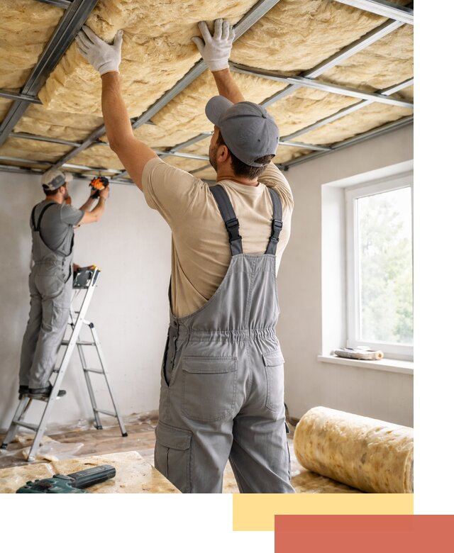 Утепление потолка под ключ в Ухте качественно и быстро