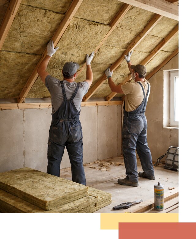 Утепление потолка минеральной ватой в Ухте