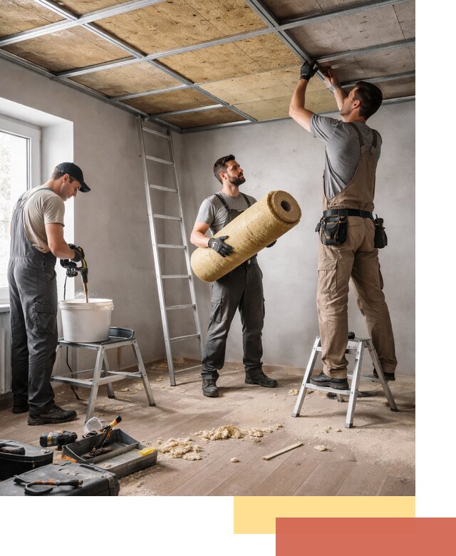 Шумоизоляция потолка в Ухте: профессиональный монтаж и отделка