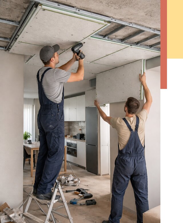 Шумоизоляция потолка панелями зипс в Ухте от 1873 руб. под ключ | ОТДЕЛОЧНИК-Хта